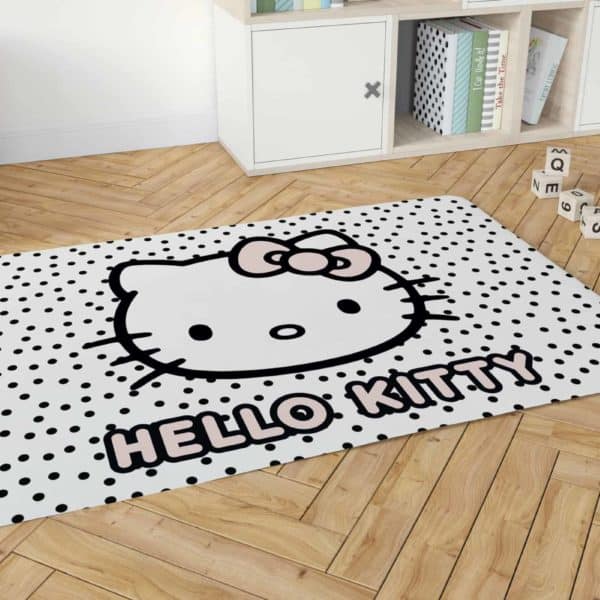 שטיח דקורטיבי גדול ומפנק לחדר ילדים – דגם הלו קיטי